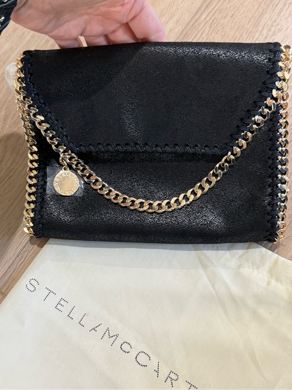 NWOT! Stella McCartney Authentic Black Falabella with Gold Hardware - Picture 2 of 10